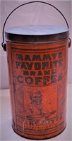 Black Americana Mammy's Favorite Brand Coffee Tin