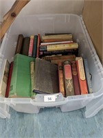 Box of hard back books
