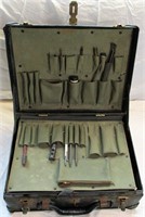 Vintage Black Powder Leather Gun Case/Cleaning Kit