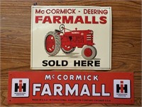 (2) McCormick Farmall Signs