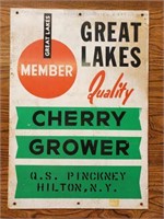 Great Lakes Cherry Grower Sign