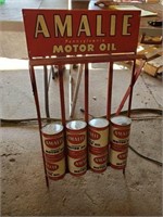 Amalie Oil Display w/Oil Cans