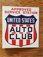 United States Auto Club Sign