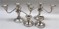 Sterling Silver Weighted Candle Holders