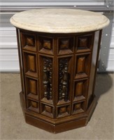 Round Marble Top Lamp Table