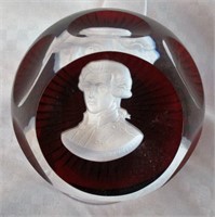 Franklin Mint Lafayette Baccarat Paperweight