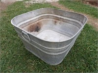 Galvanized Metal Wash Tub