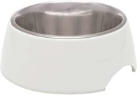 Loving Pets Retro Bowl for Dogs, Ice White, Large