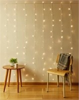 Kikkerland 150-Light LED Curtain String Lights in
