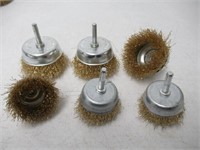 Lot of Wire Drill Brushes, Various Sizes, 12