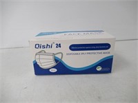 Qishi Disposable 3Ply Protective Mask, 50pc