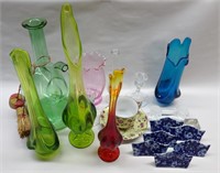 Assorted Glass Vases Lot