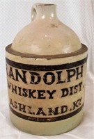 Randolph Whiskey Distillery Ashland Kentucky Jug