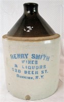 Henry Smith Dunkirk New York Liquor Jug