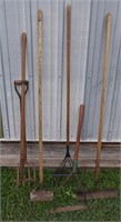 Yard Tools: Rakes, Hay Fork