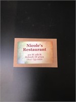 $50 Gift Card Donated by Nicole's Restaurant