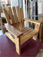 Small Wooden Lounge Chair