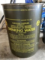 Survival Supplies Drinking Water Barrel