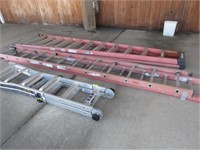 Three Assorted Ladders: Fiberglass