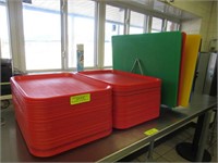 Group of Assorted Plastic Trays and Color Cutting