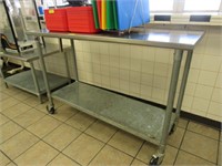 Stainless Steel 5' Worktable with Can Opener