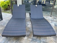 WICKER LOUNGE CHAIRS