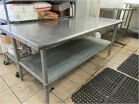 Stainless Steel 6' Worktable/Equipment Stand