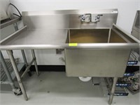 Stainless Steel Single Compartment Sink with Left