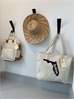 ASSORTED BAGS W/SUNHAT