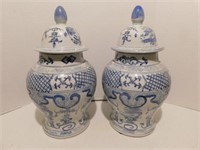 Asian Style covered Jars