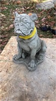 Concrete French bulldog, 11” tall