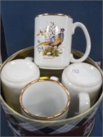 Wild bird coffee mugs set of 4
