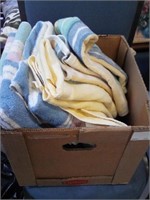 Box lot of towels