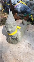 Concrete gnome, 13” long