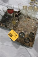 ASSORTED GLASSES AND TUMBLERS