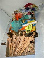 NAKED BARBIES, CLOTHES, ACCESSORIES
