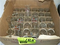 CASE OF 36 BUDWEISER BOWTIE GLASSES
