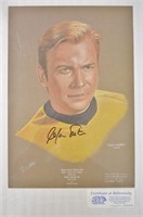 R Crabtree Ltd Ed Star Trek Print Shatner Signed
