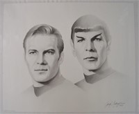 Kirk & Spock Portrait Star Trek Print