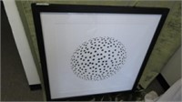 FRAMED PRINT ABSTRACT 36.5"T X 36.5"W