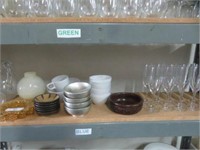 SELECTION OF STEMWARE AND DISHES