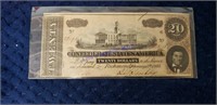 Confederate states of America $20 bill