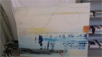 PRINT ON CANVAS ABSTRACT-SIGNED DARVIN JONES