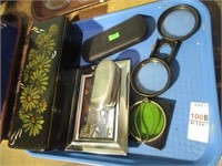 GLASS PIECES, PICTURE, BOX