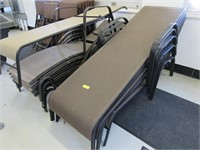 Ten Assorted Metal Lounge Chairs