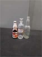 3 vintage bottles