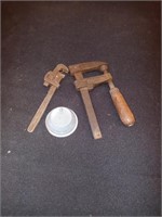 Vintage tools and blade balancer