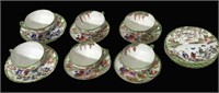 Asian Porcelain Cups and Saucers
