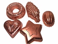 Copper Colored Gelatin Molds