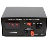 New Tekpower HY-1502 DC Power Supply, 1.5-15